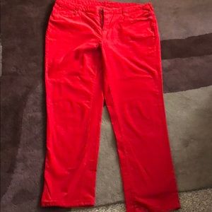 Lands End Red corduroy jeans, size 18W, new